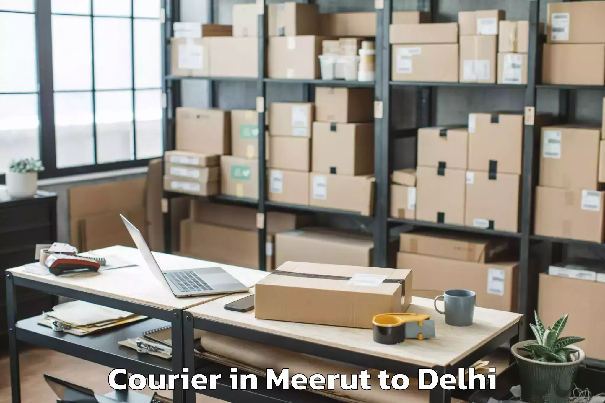 Book Meerut to D Mall Paschim Vihar Courier